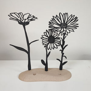 Geboortebloemen zwart mdf | Joeff