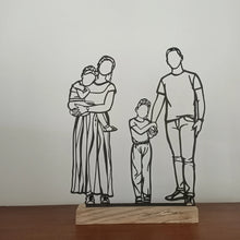 Afbeelding in Gallery-weergave laden, Houten lijntekening in houder | Voor bestaande klanten
