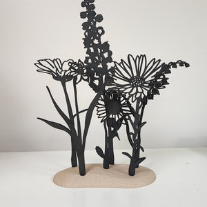 Geboortebloemen zwart mdf | Joeff