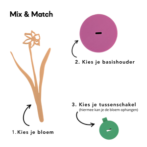 Levensbloemen (bloem+houder) | Joeff