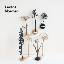 Afbeelding in Gallery-weergave laden, Levensbloemen zwart/walnoot- of eikenhout | Joeff
