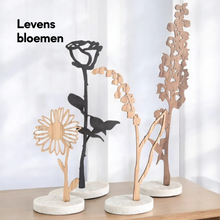 Afbeelding in Gallery-weergave laden, Levensbloemen zwart/walnoot- of eikenhout | Joeff
