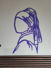 Afbeelding in Gallery-weergave laden, Meisje met de parel | Acryl lijntekening (verschillende kleuren) | Collectie Meesterwerk
