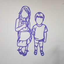 Afbeelding in Gallery-weergave laden, Lijntekening uit gekleurd acryl | Joeff
