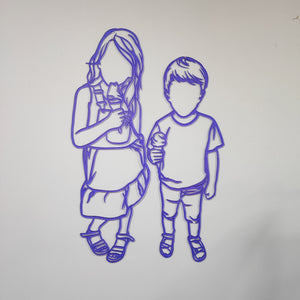 Lijntekening uit gekleurd acryl | Joeff