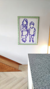 Lijntekening uit gekleurd acryl | Joeff