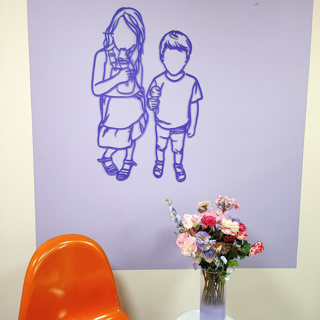 Lijntekening uit gekleurd acryl | Joeff