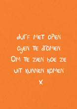 Afbeelding in Gallery-weergave laden, Quote Dromen met ogen open | Joeff
