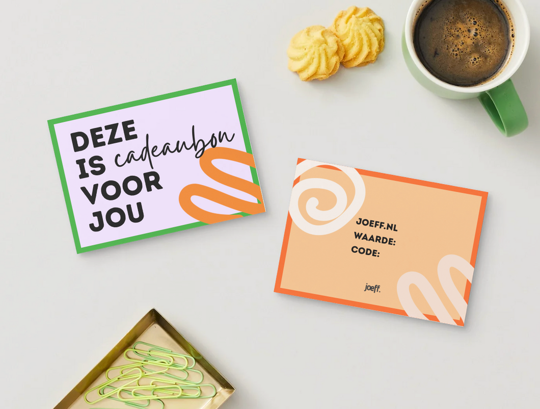 Cadeaubon fysiek Joeff