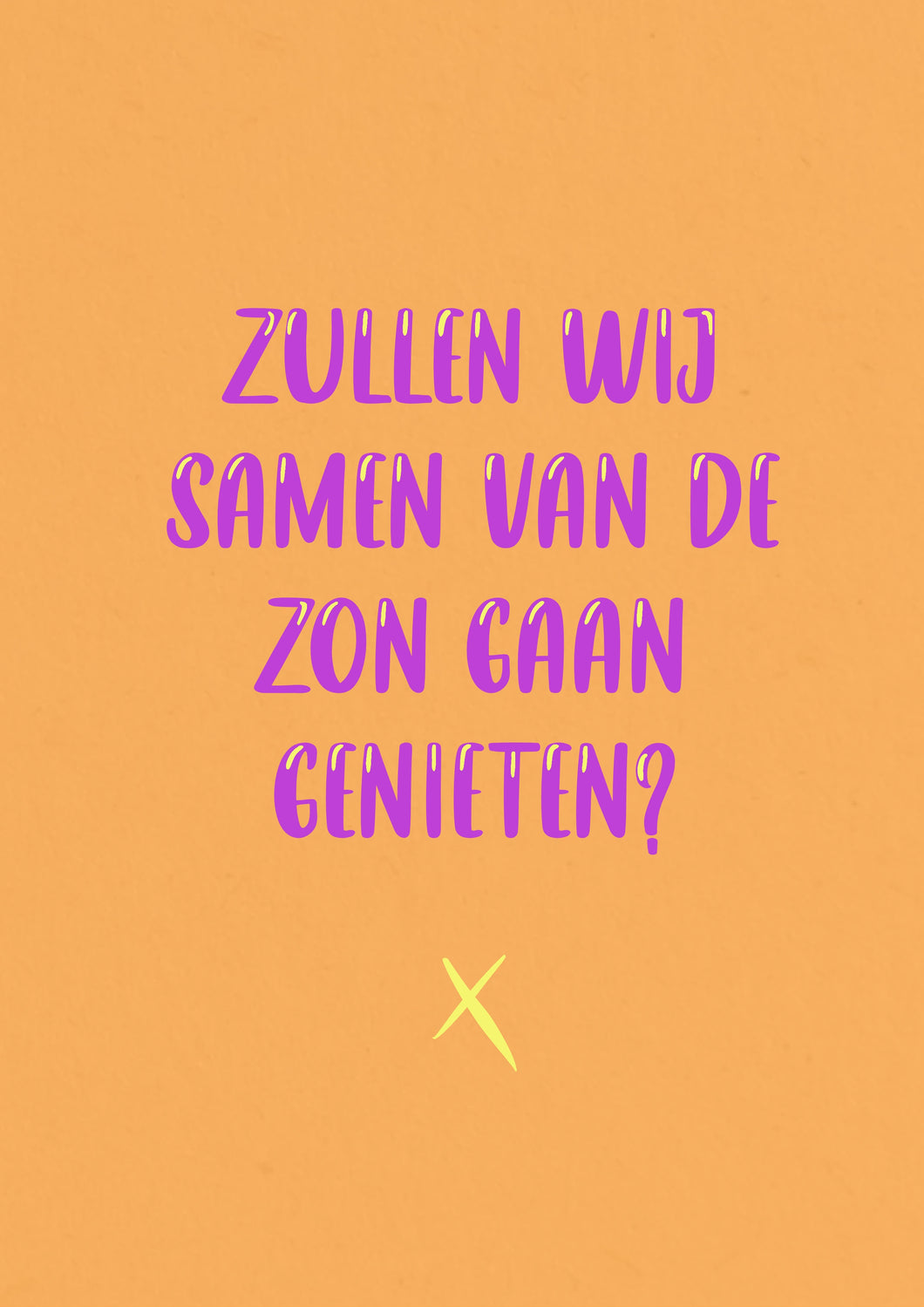 Samen van de zon genieten | Kaarten Joeff