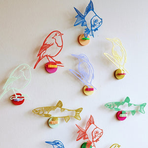 Colección de arte de aves y peces - MUUSS