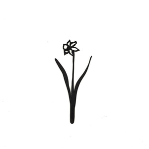 Geboortebloemen zwart mdf | Joeff
