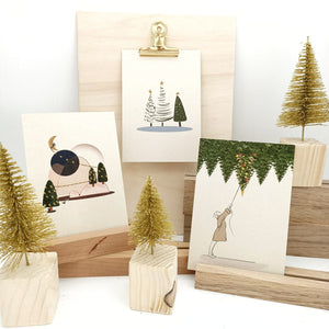 Drie kerstbomen | Kerstkaarten